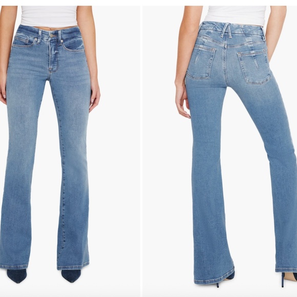 Good American Good Legs Flare Jeans - Picture 1 of 4